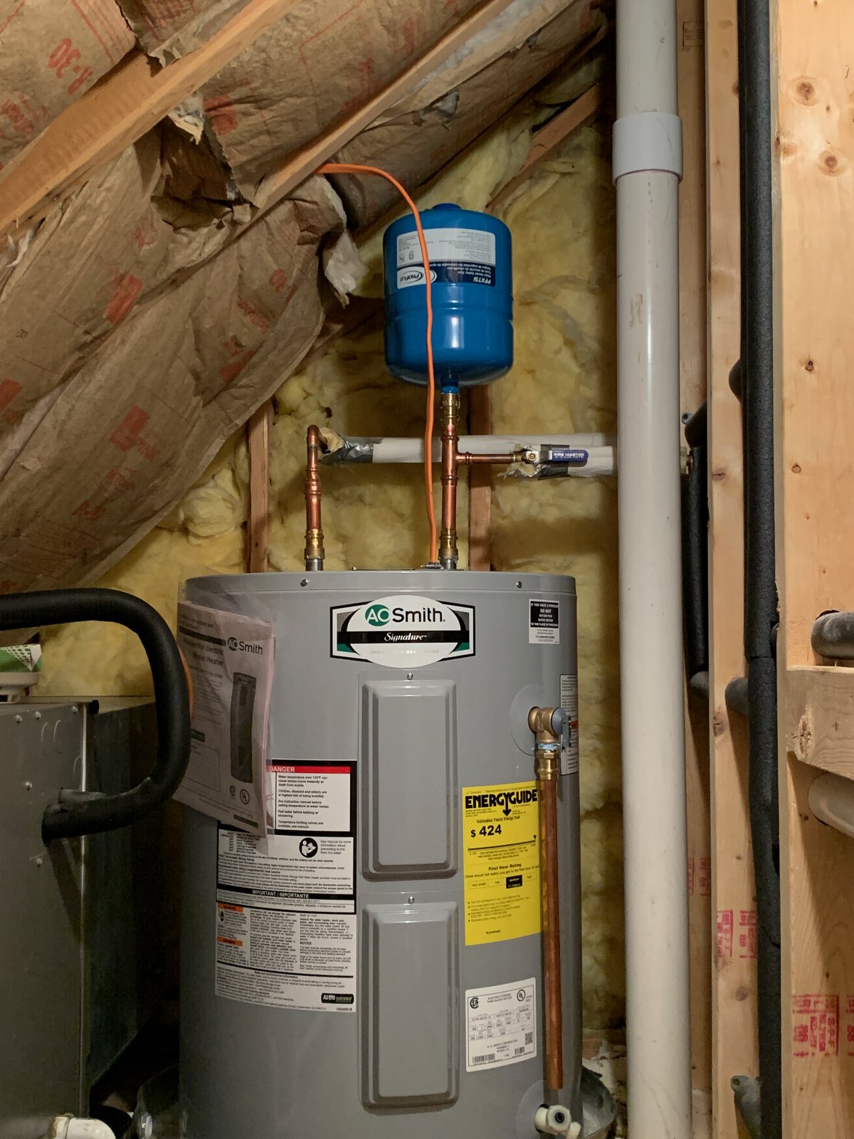 Furnace replacement, Exton townhouse