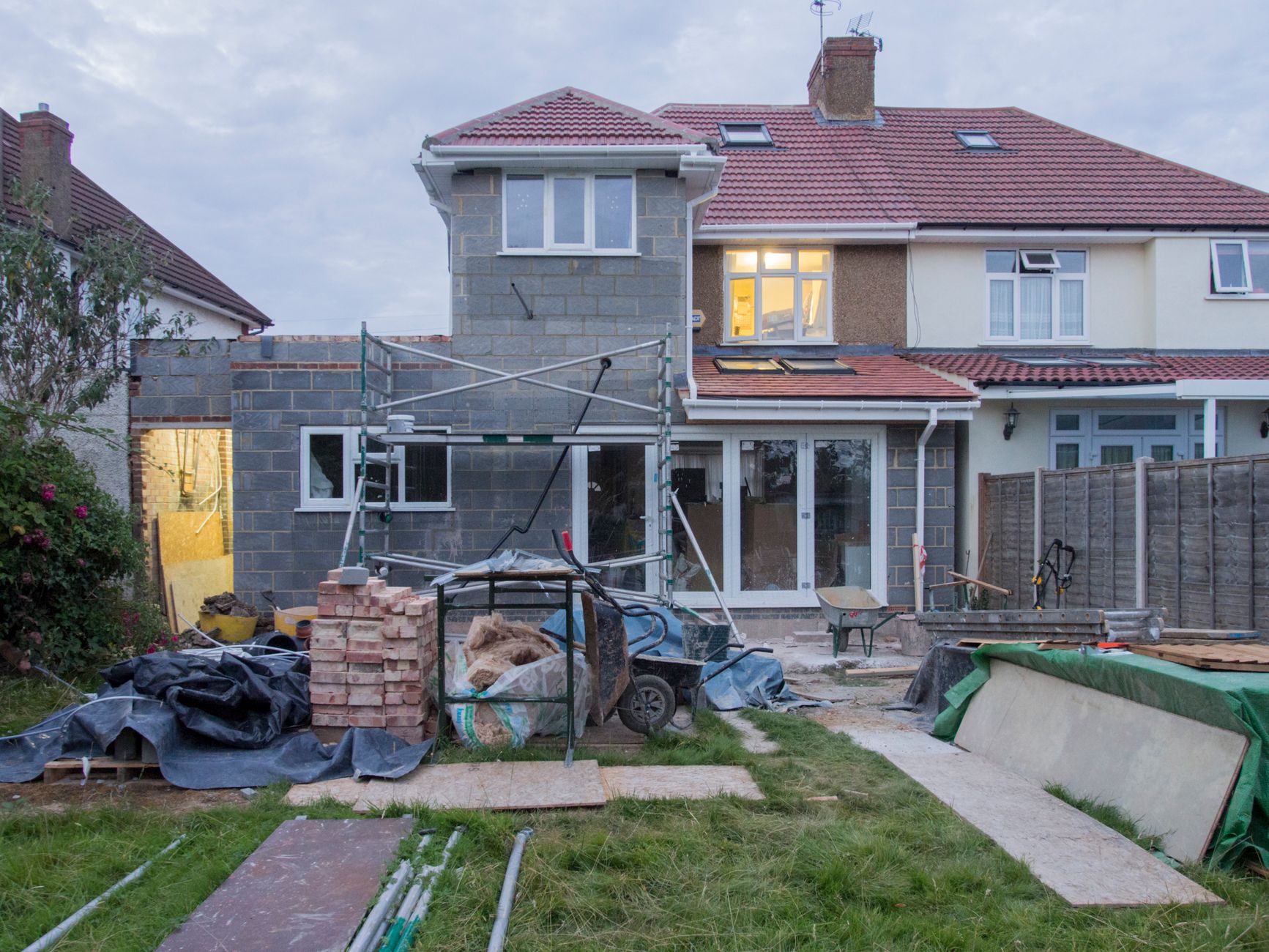 Storm debris cleared same day